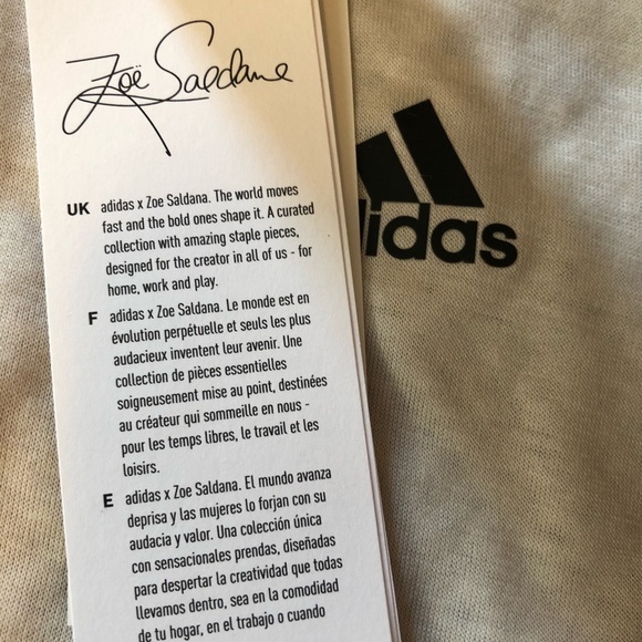 NWT Adidas AeroReady Long Sleeve Tee Zoe Saldana L - Picture 15 of 16